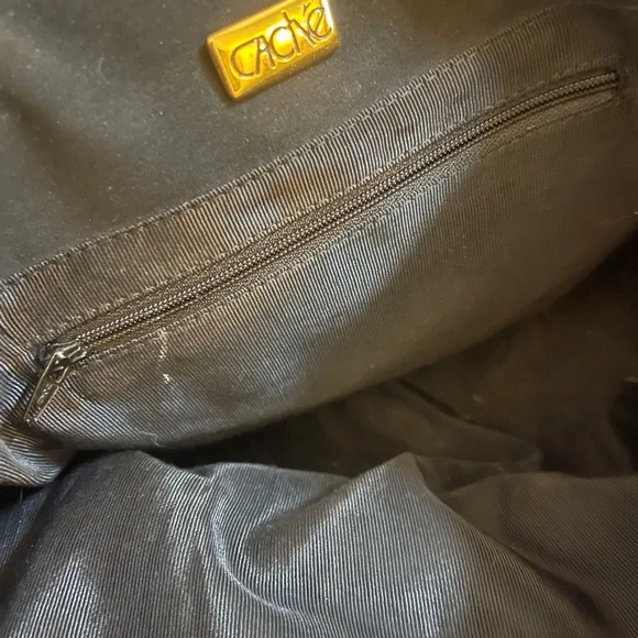 Cache Black and White Zebra Print Tote - Picture 3 of 7